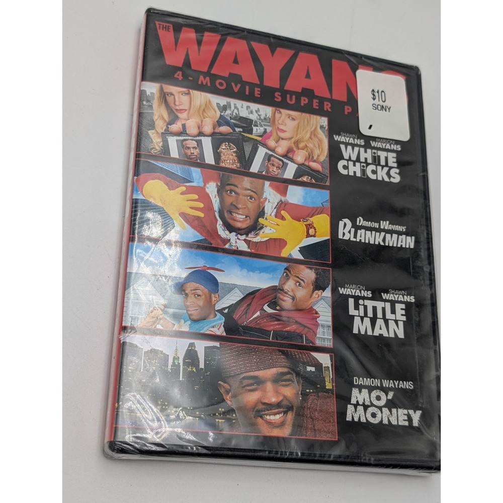 The Wayans 4-Movie DVD White Chicks Blankman Little Man Mo' Money Damon Marlon